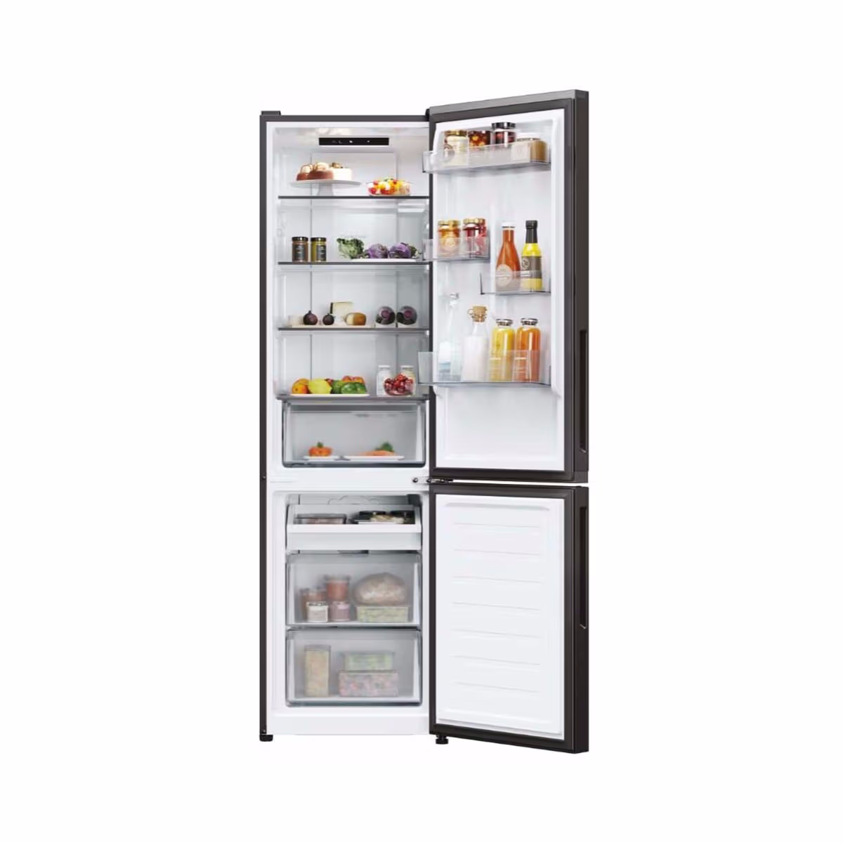 Image of Candy CNCQ2T518EB Kühlschrank mit Gefrierfach freistehend – schwarz
