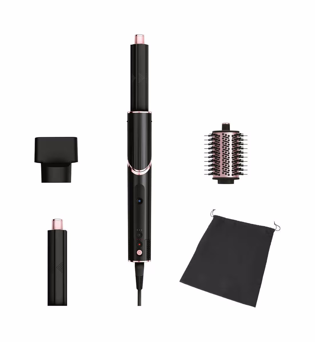 Shark FlexStyle 3-in-1 Haarstyler und Trocknungssystem - Haartrockner mit 3 Aufsätzen - Schwarz – Hairstyler/Multistyler