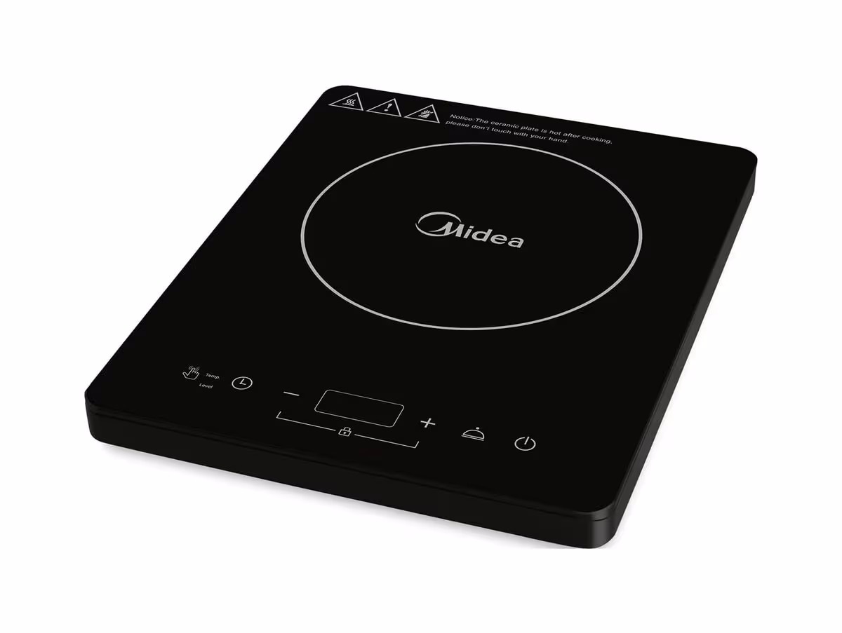 Midea Kochplatte Induktion Ø 17 cm Induktionskochplatte – schwarz