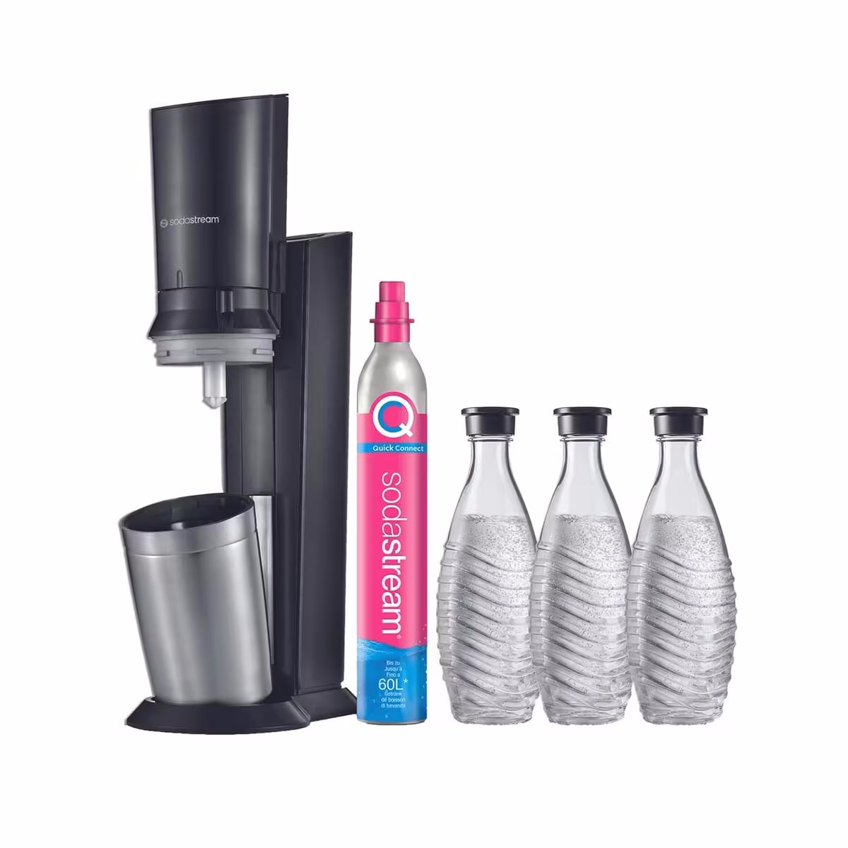 Image of Sodastream CRYSTAL CQC Mega Pack Wassersprudler – weiss