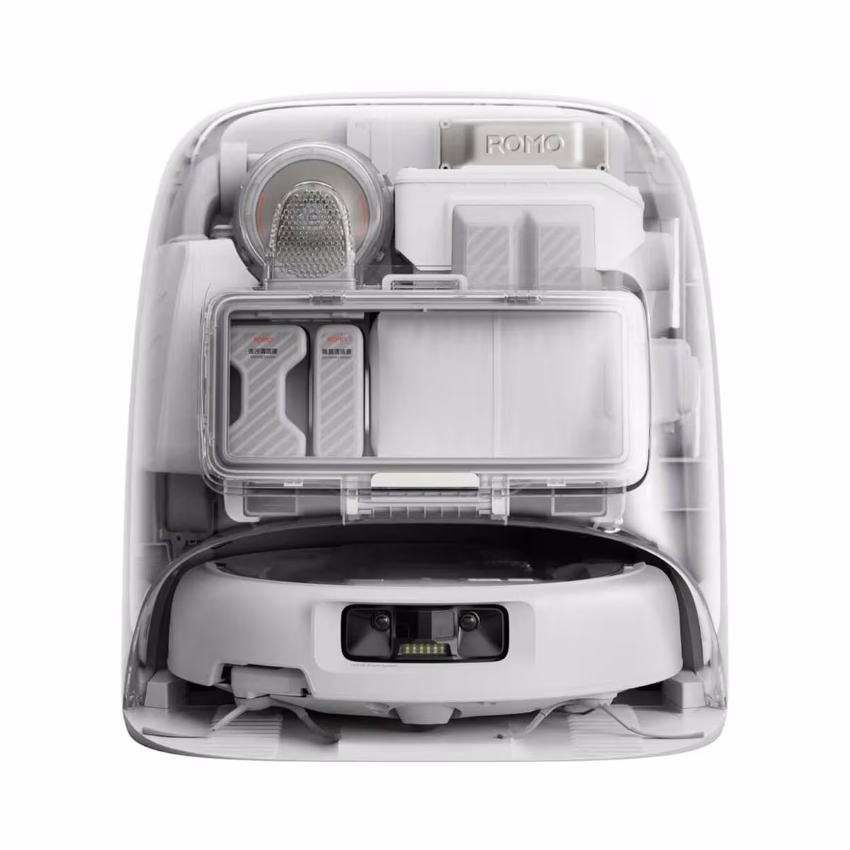 DJI ROMO P (Water Tank Version) Staubsauger Roboter – Staubsauger Roboter/Saugroboter – transparent