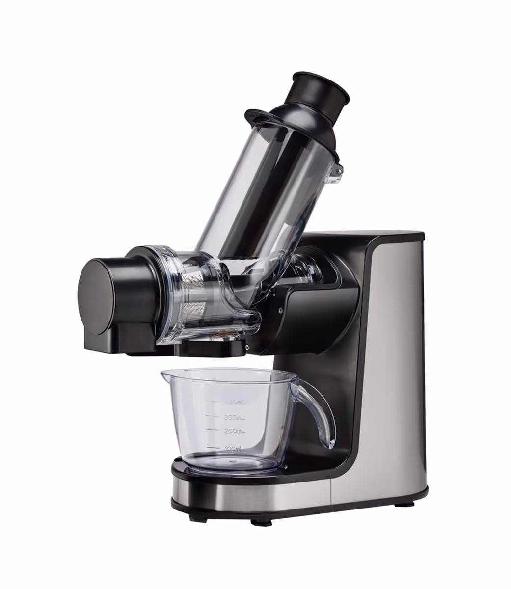 Image of Gorenje Slow Juicer 0.4l – Entsafter/Saftpresse/Zitruspresse – schwarz / grau