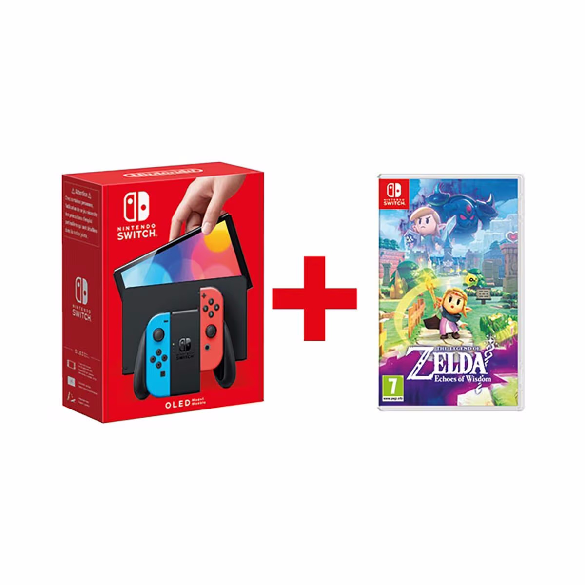 Image of Set Nintendo Switch Neon-Rot+TLOZ: EoW