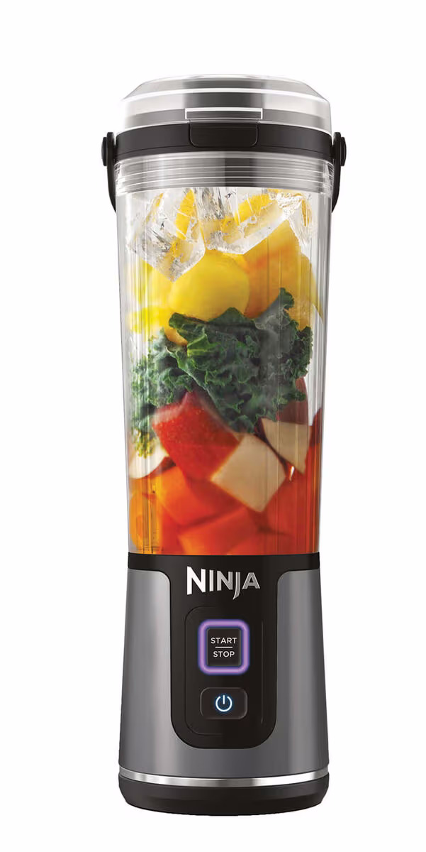 Ninja Blast Kabelloser Mixer BC151CHBK – Standmixer/Blender – schwarz / grau