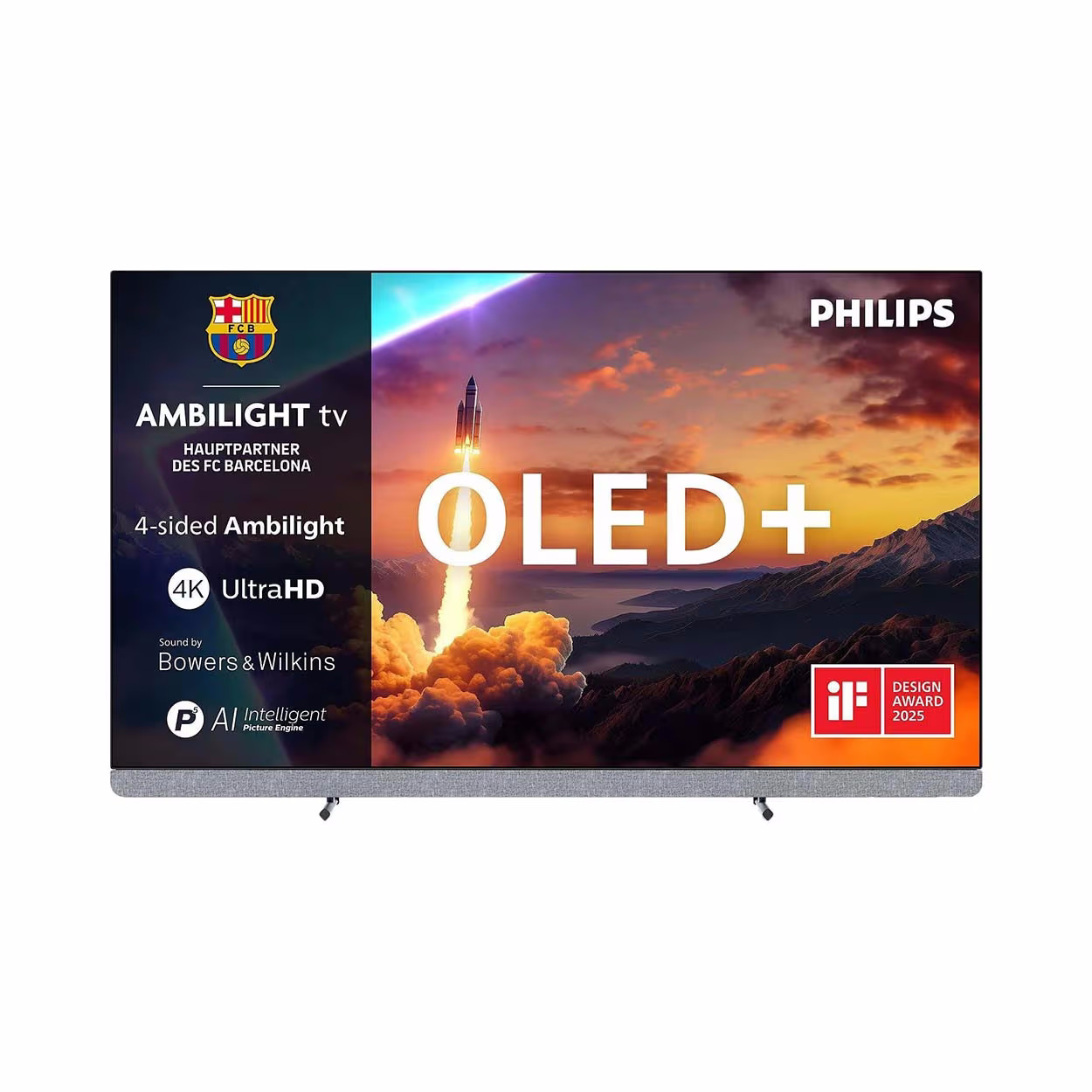 Image of Philips 65OLED910 - 65'', 4K UHD OLED TV, Ambilight, Google TV, 2025 4K UHD OLED TV – Fernseher – metallic
