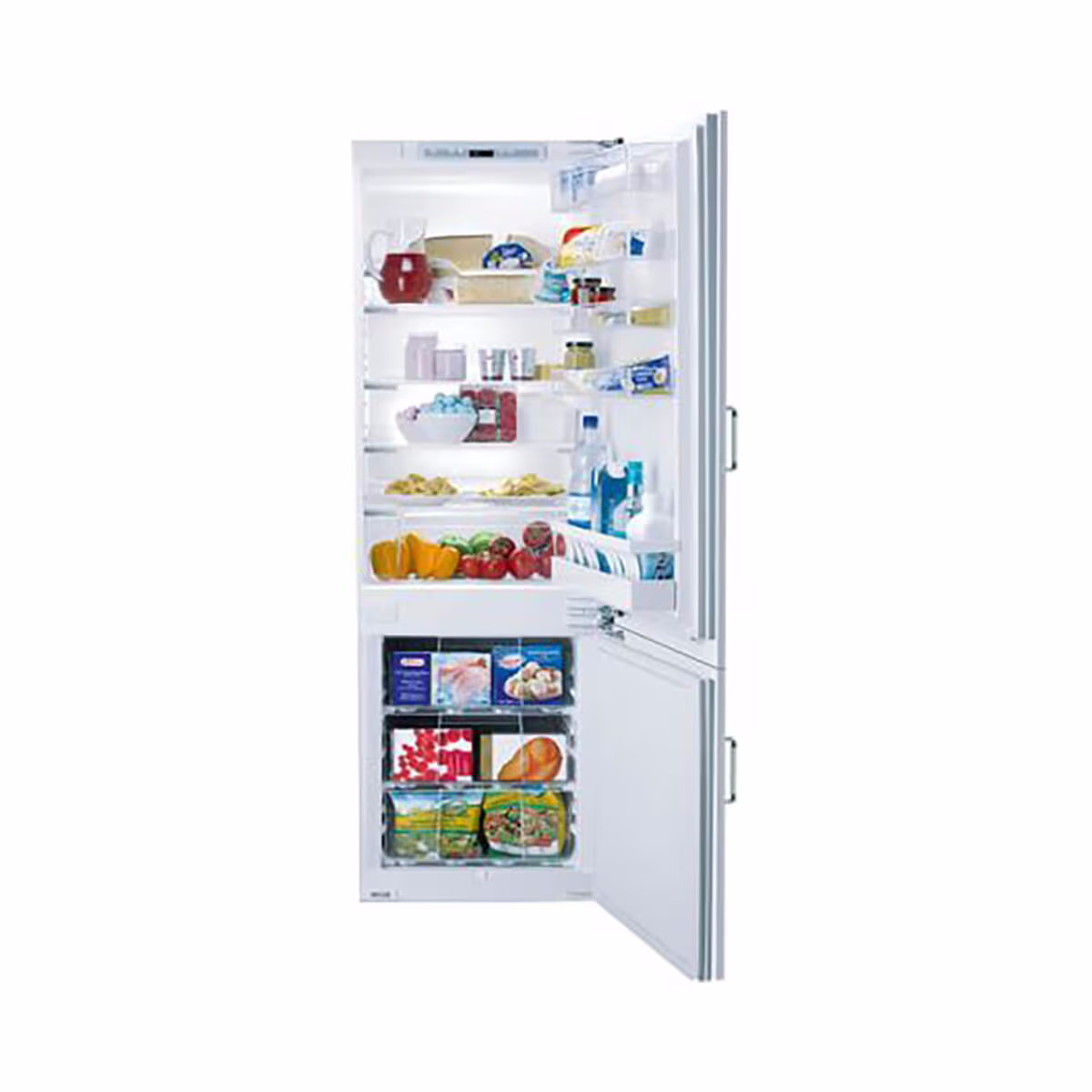 Image of Sibir Classic 513111 Kühlschrank mit Gefrierfach vollintegriert – Einbaukühlschrank mit Gefrierfach 55 cm dekorfähig