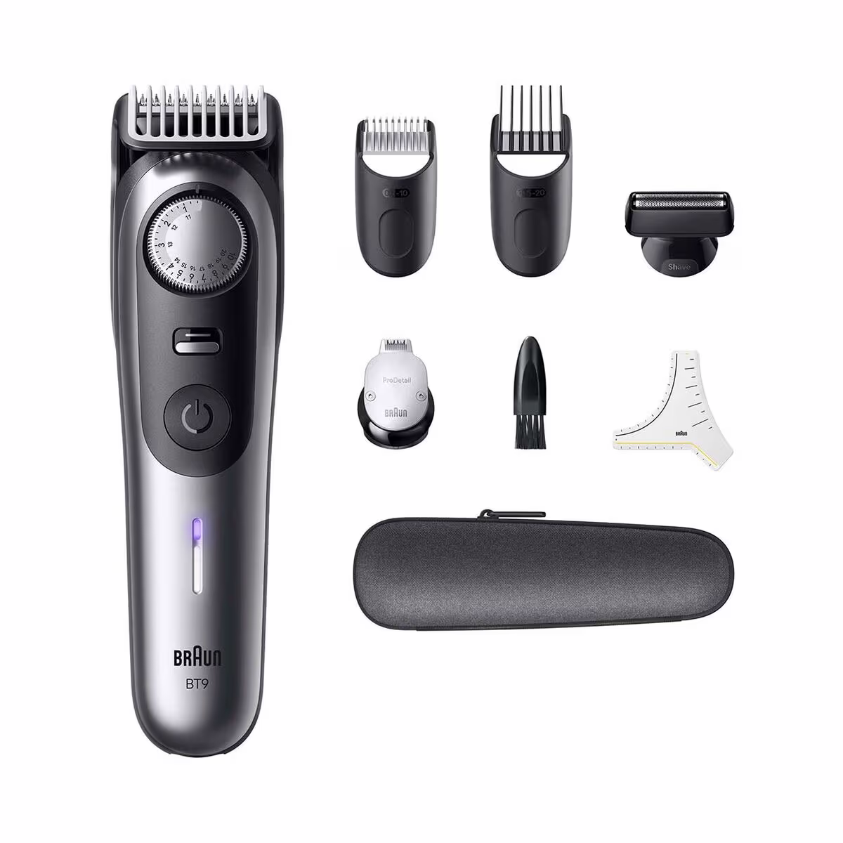 Image of Braun Series 9 Beard Trimmer BT9520 Bartschneider – Trimmer/Barttrimmer/Bartschneider – schwarz / grau