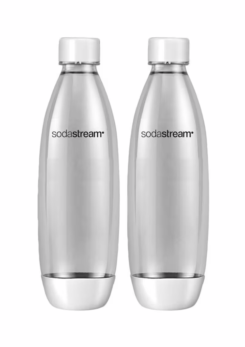 Image of Sodastream 2x 1L Kunststoffflasche Fuse white DWS – Wassersprudler Zubehör – weiss
