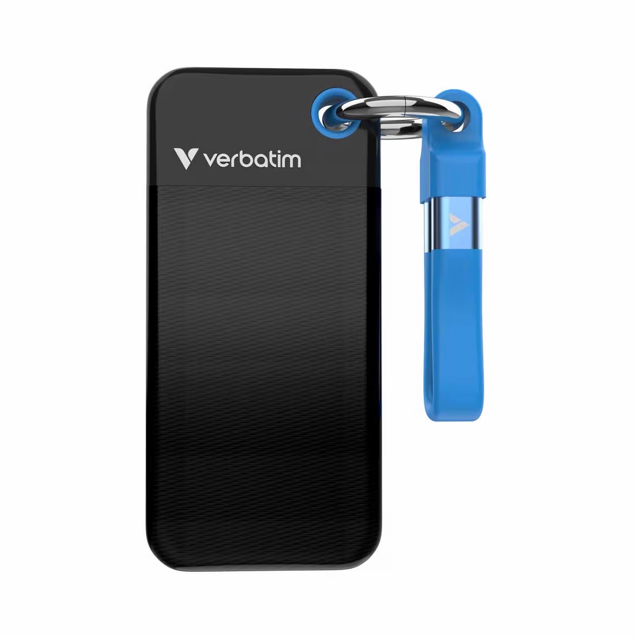 Image of VERBATIM Pocket SSD USB 3.2 Gen 2 256GB Black/Blue – SSD (Solid State Disks) – schwarz / blau