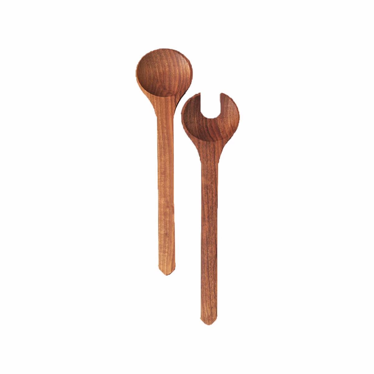 Kisag Artisan Salad Server Salatbesteck – Kochbesteck – dunkelbraun