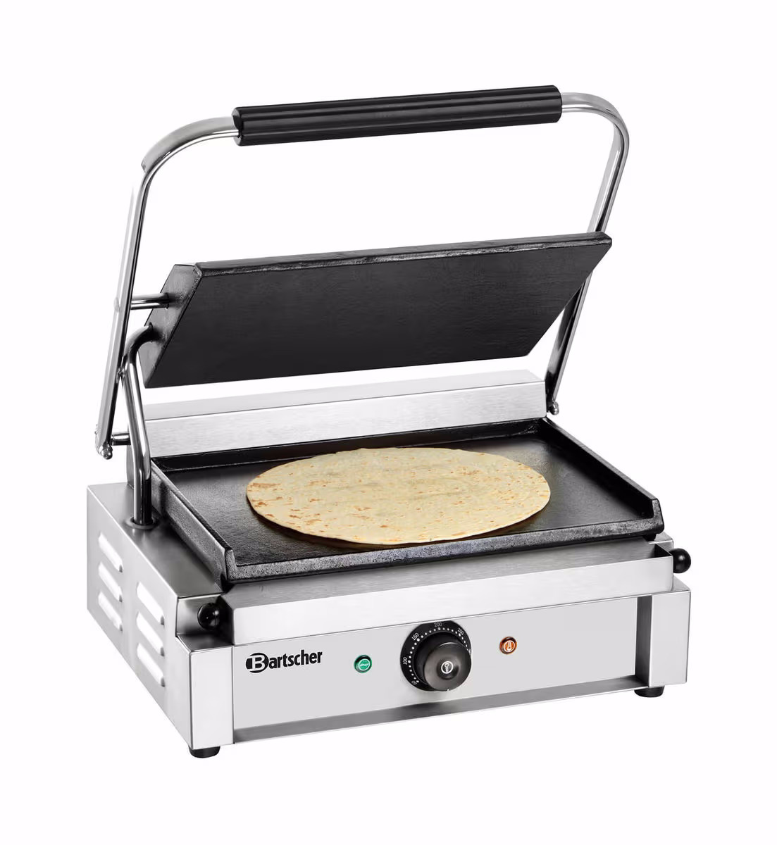 Bartscher Kontaktgrill "Panini", glatt/glatt – Gastro Grill/Griddleplatte – edelstahl