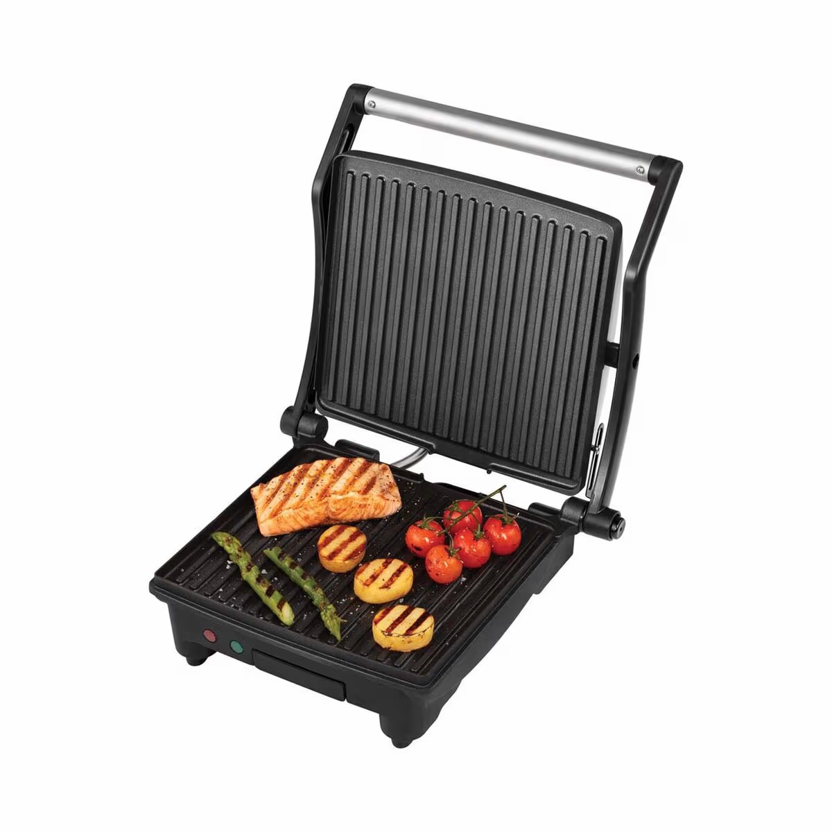 Image of George Foreman 26250-56 Tischgrill – Kontaktgrill – schwarz / silber