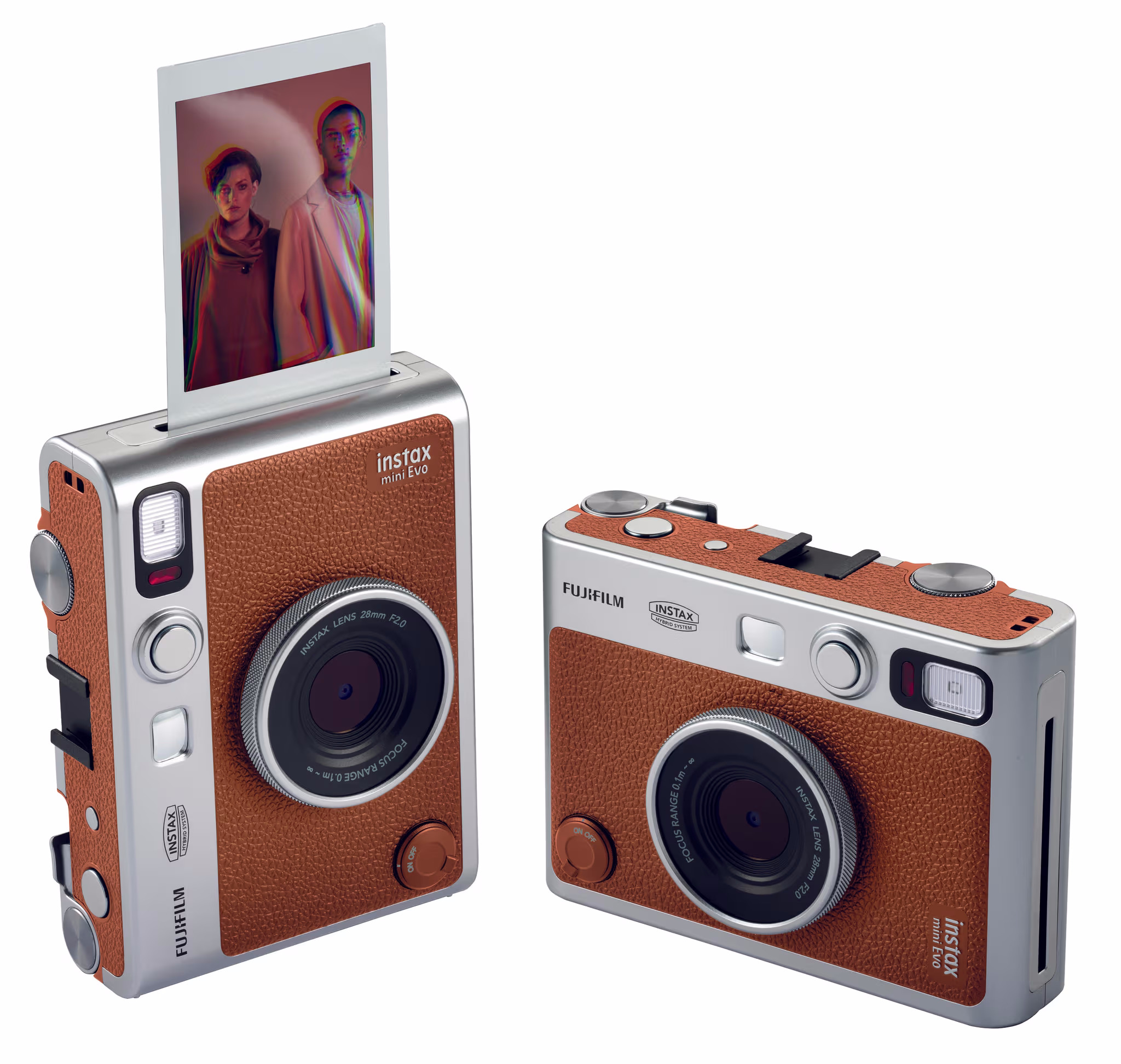 Fujifilm INSTAX mini Evo Brown Film Sofort-Bild – Sofortbildkamera/Polaroid Kamera – lavendel