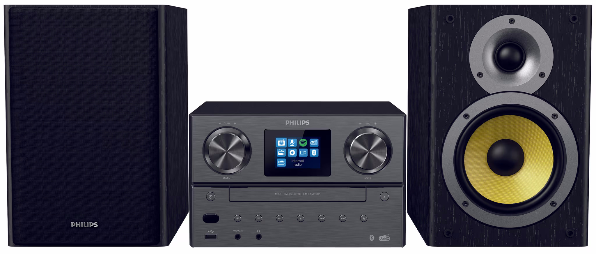 Philips TAM8905/10 HiFi-Anlage – Stereoanlage/Hifi Anlage – schwarz