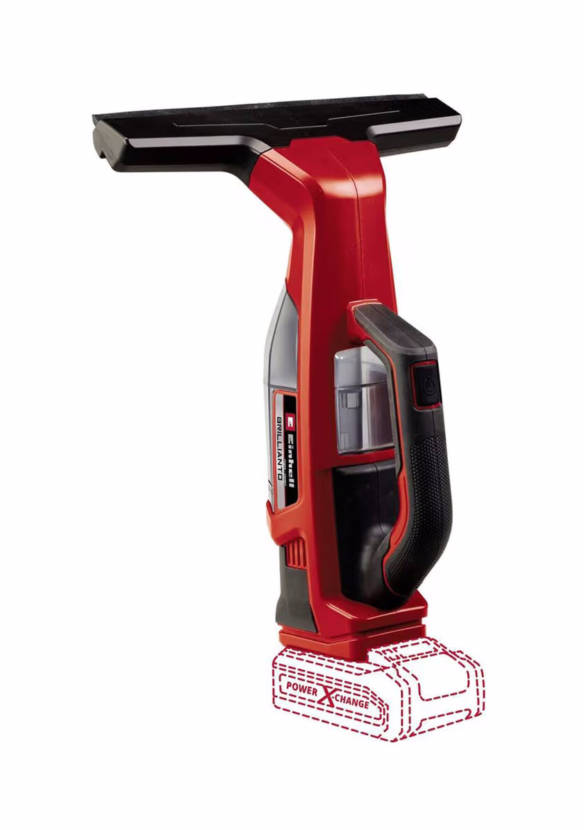 Image of Einhell – EIN BRILLIANTO Solo Akku-Fensterreiniger – schwarz / rot