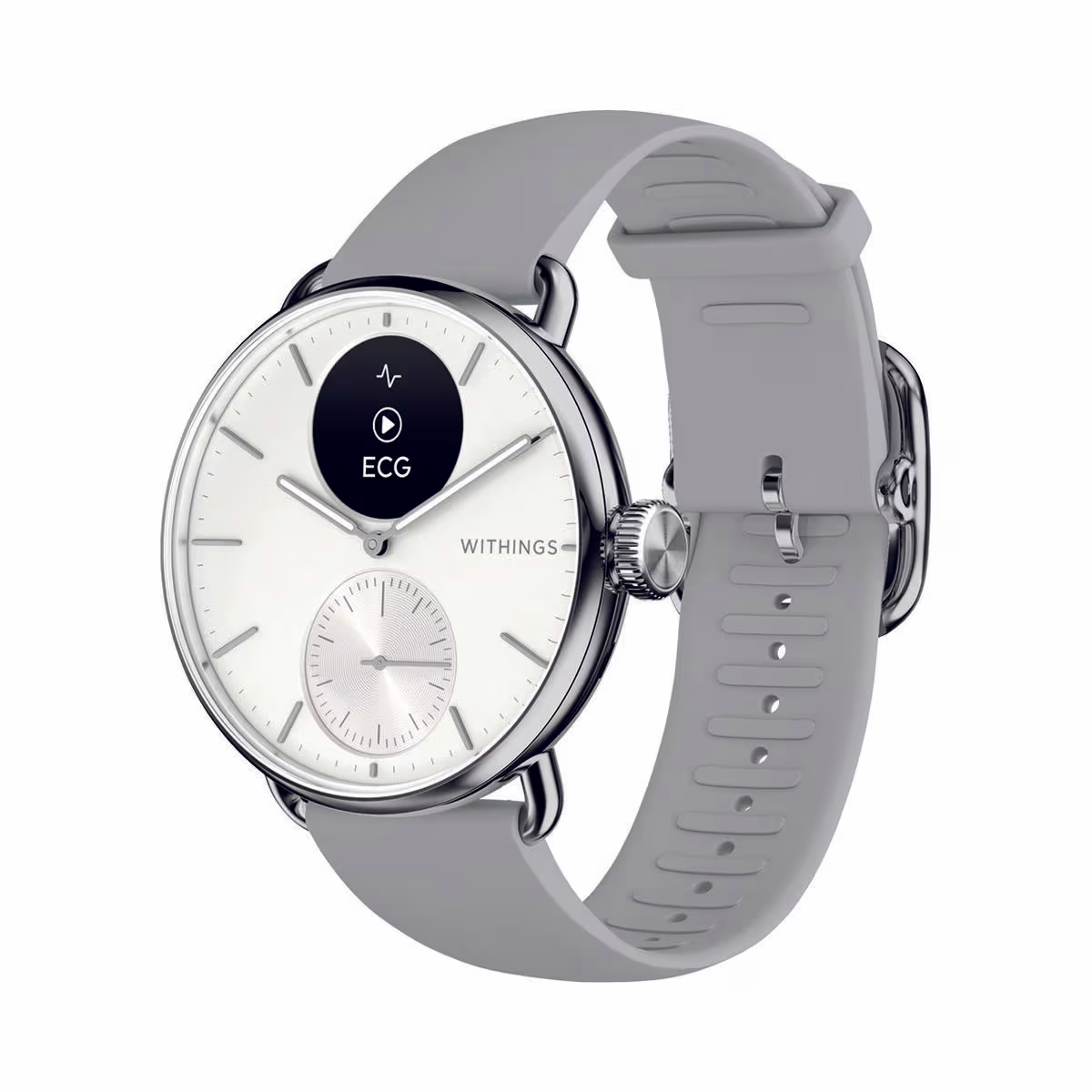 Image of Withings Scanwatch 2, White , 38mm Smartwatch – weiss