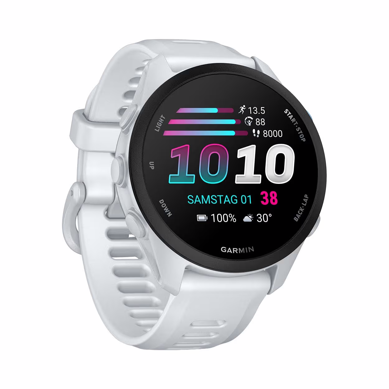 Image of Garmin Forerunner 70, GPS, Whitestone Smartwatch – weiss
