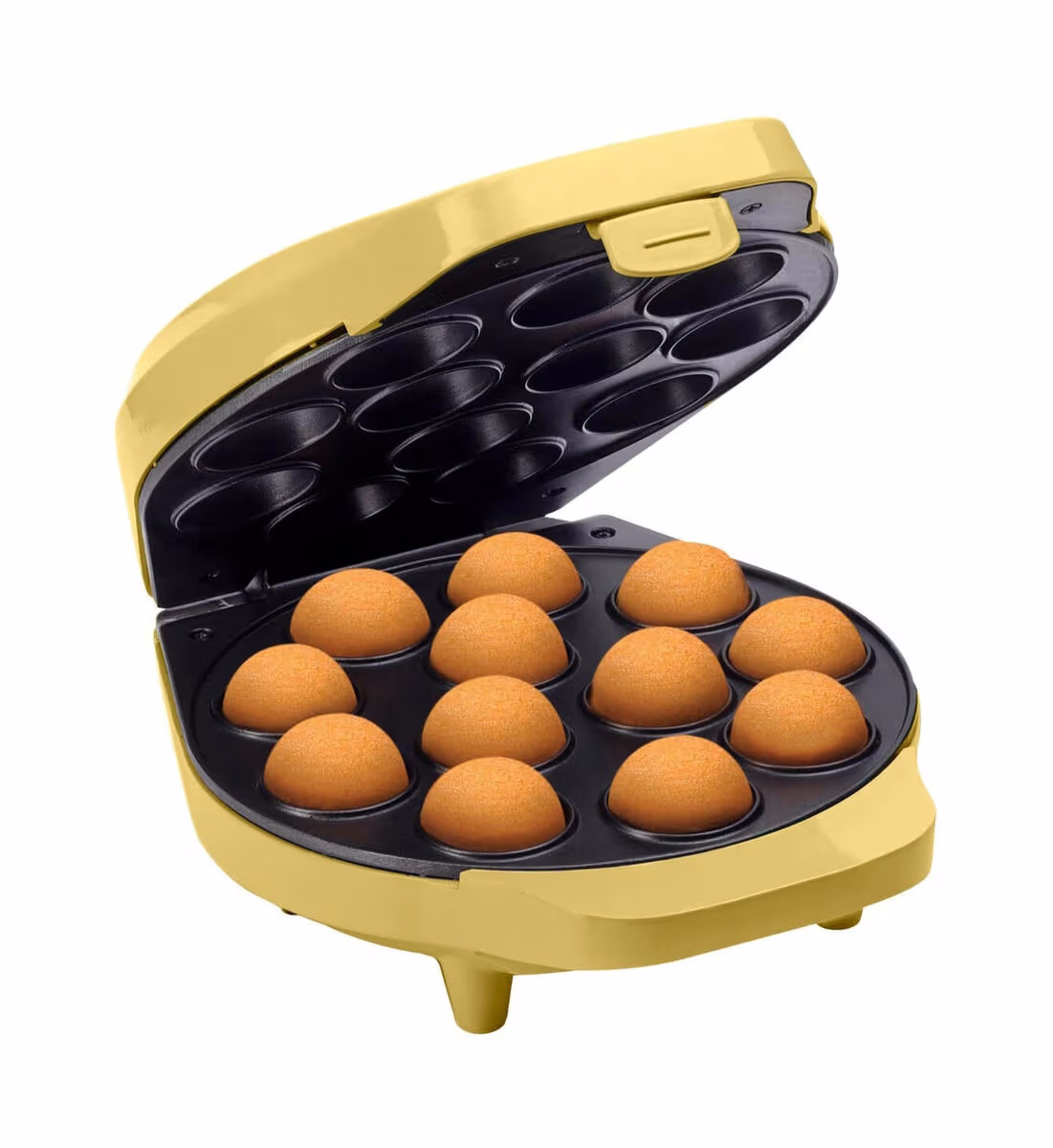 Bestron DCPM12V Cake Pop Maker – Waffeleisen/Brezeleisen – gelb