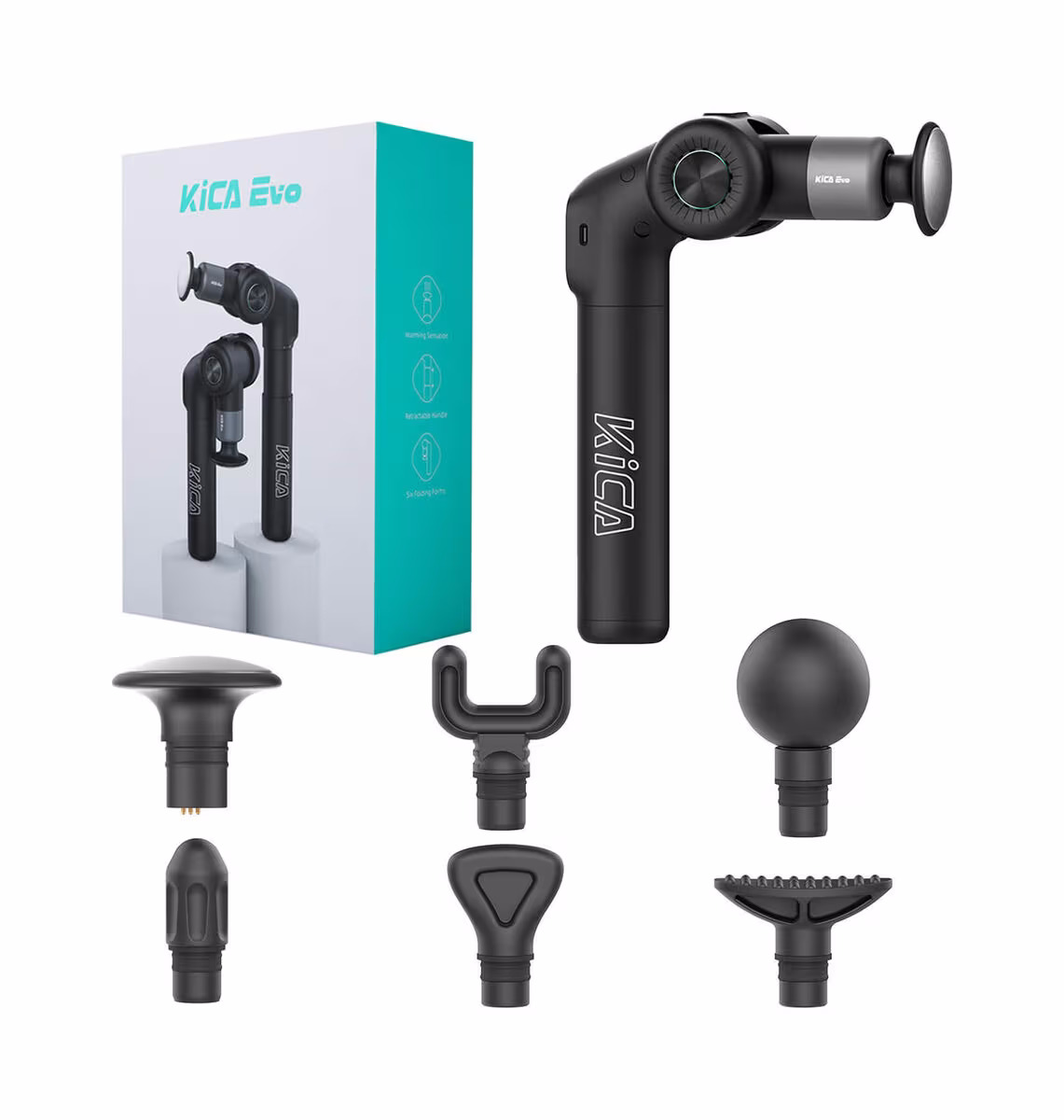 KiCA EVO Massagegerät – Massagegerät/Massagepistole – schwarz