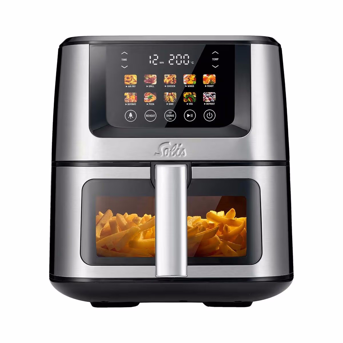 Image of Solis Air Fry & Dry Typ 8200 Heissluftfritteuse – Airfryer - Friteuse – schwarz / silber