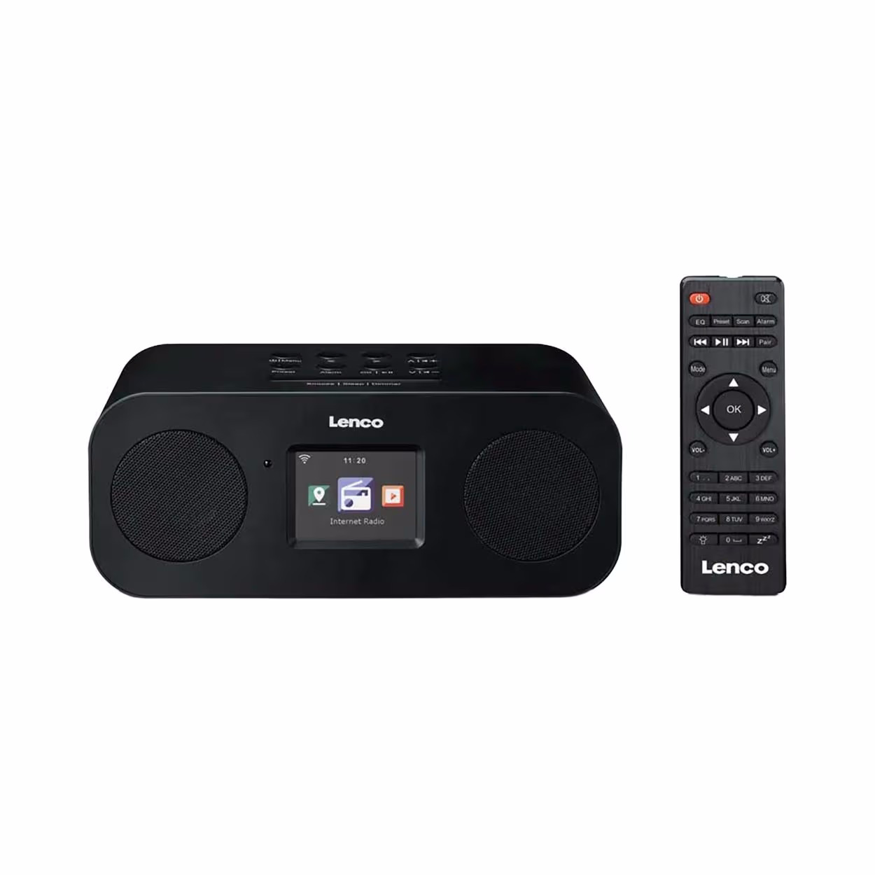 Lenco DIR-121BK DAB+ Radio – DAB Radio/Internet Radio – grau