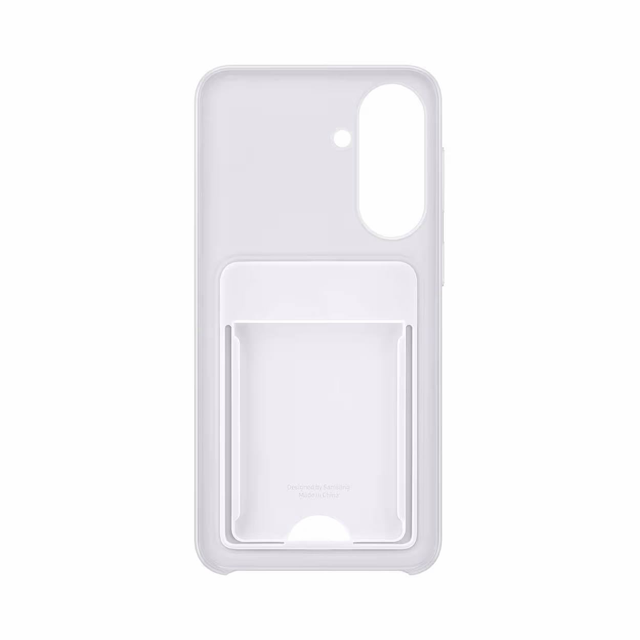 Image of Samsung Galaxy A57 Silikon-Cover Card Slot Case Light Gray Smartphone Cover – Handyhülle/Handy Tasche – light grey