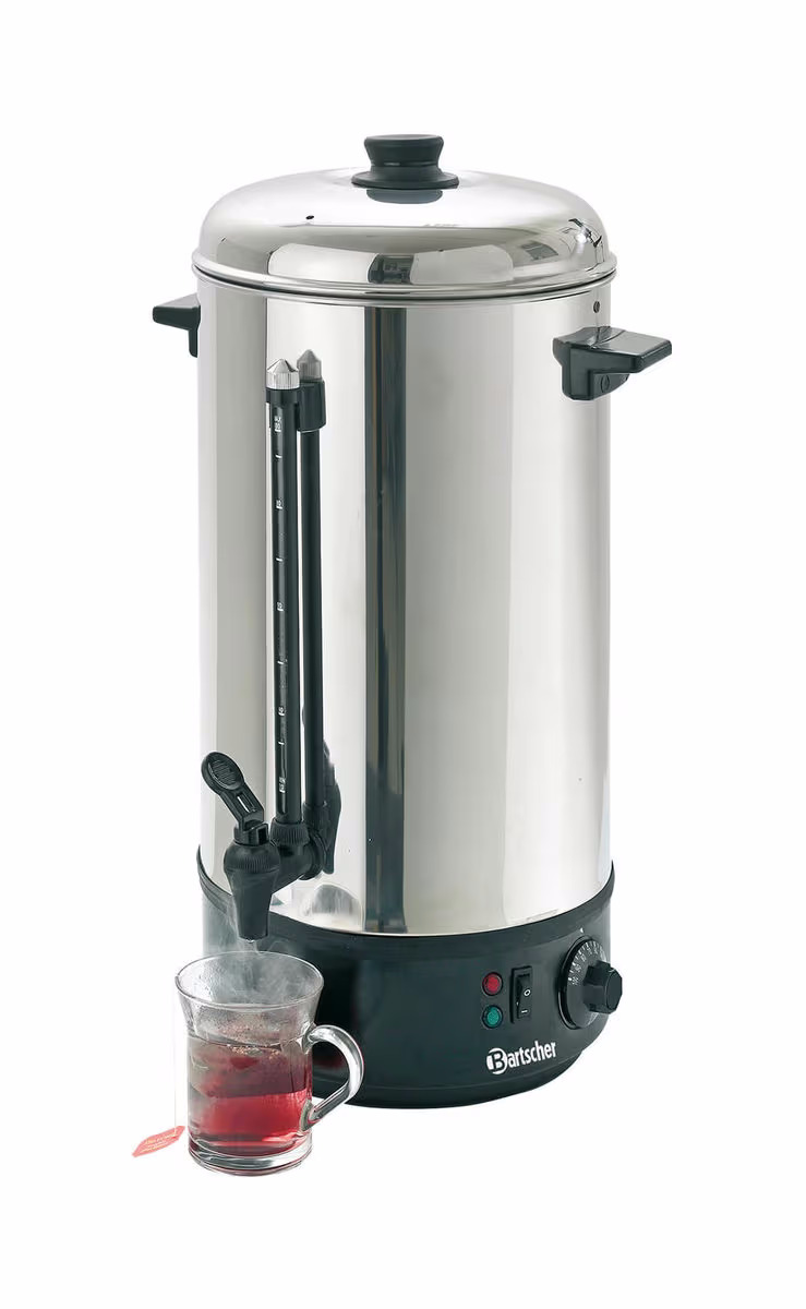 Image of Bartscher Heisswasser-Spender 10 Liter – Gastro Kaffeemaschine/Gastro Getränkespender – edelstahl / schwarz