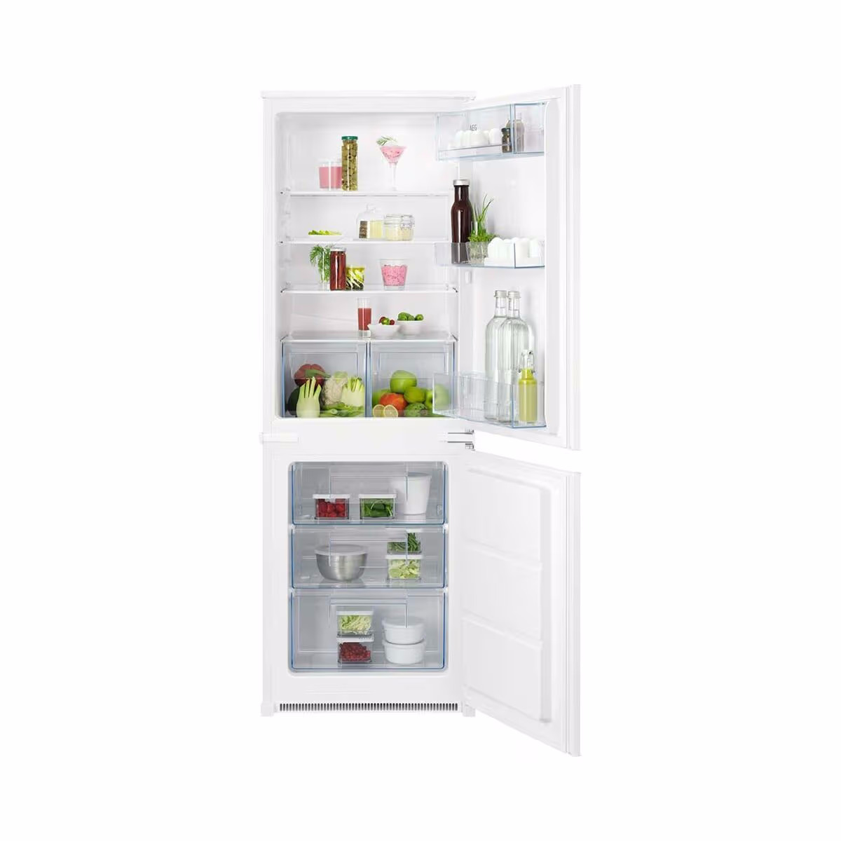 AEG AIK2405R Kühlschrank mit Gefrierfach vollintegriert – Einbaukühlschrank 60 cm vollintegriert