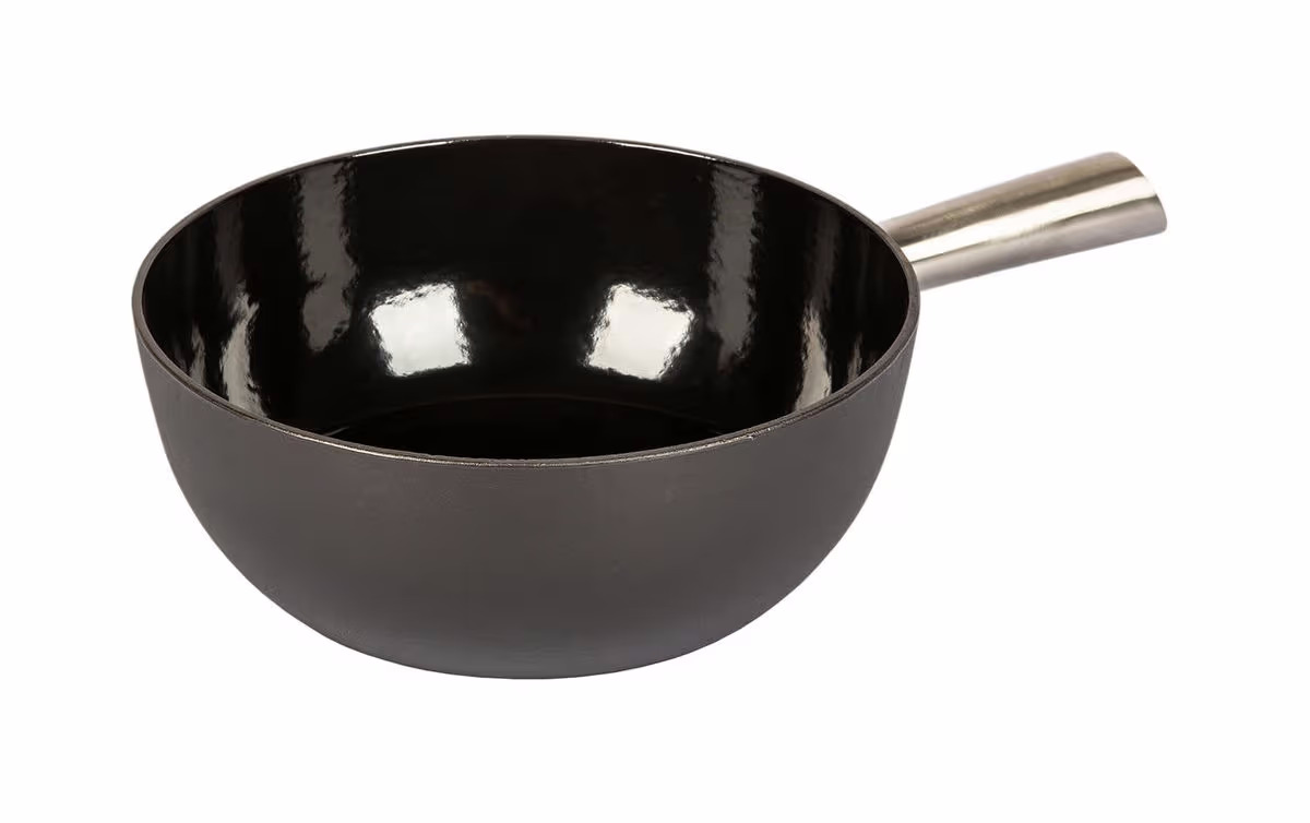 Stöckli Käsefonduecaquelon Elégance 24 cm schwarz – Fondue Caquelon