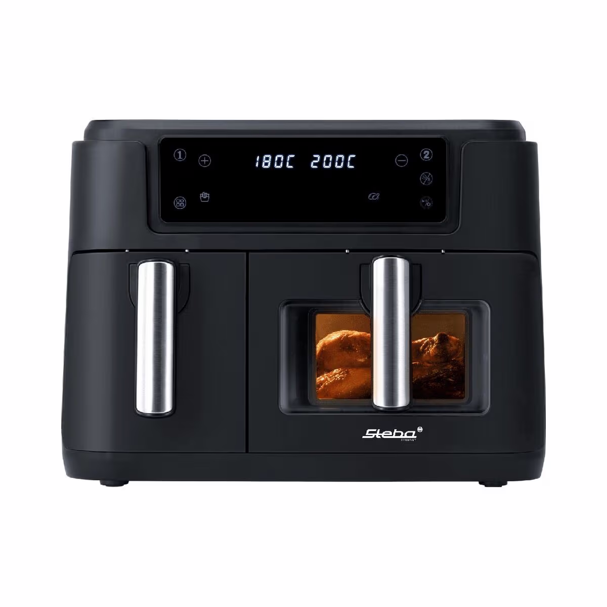 Image of Steba HF9500 Duo Doppel-Heissluftfritteuse – Airfryer - Friteuse – schwarz