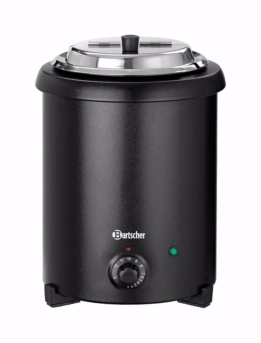 Bartscher Suppentopf 5.4 Liter – Gastro Pfanne/Gastro Topf – schwarz