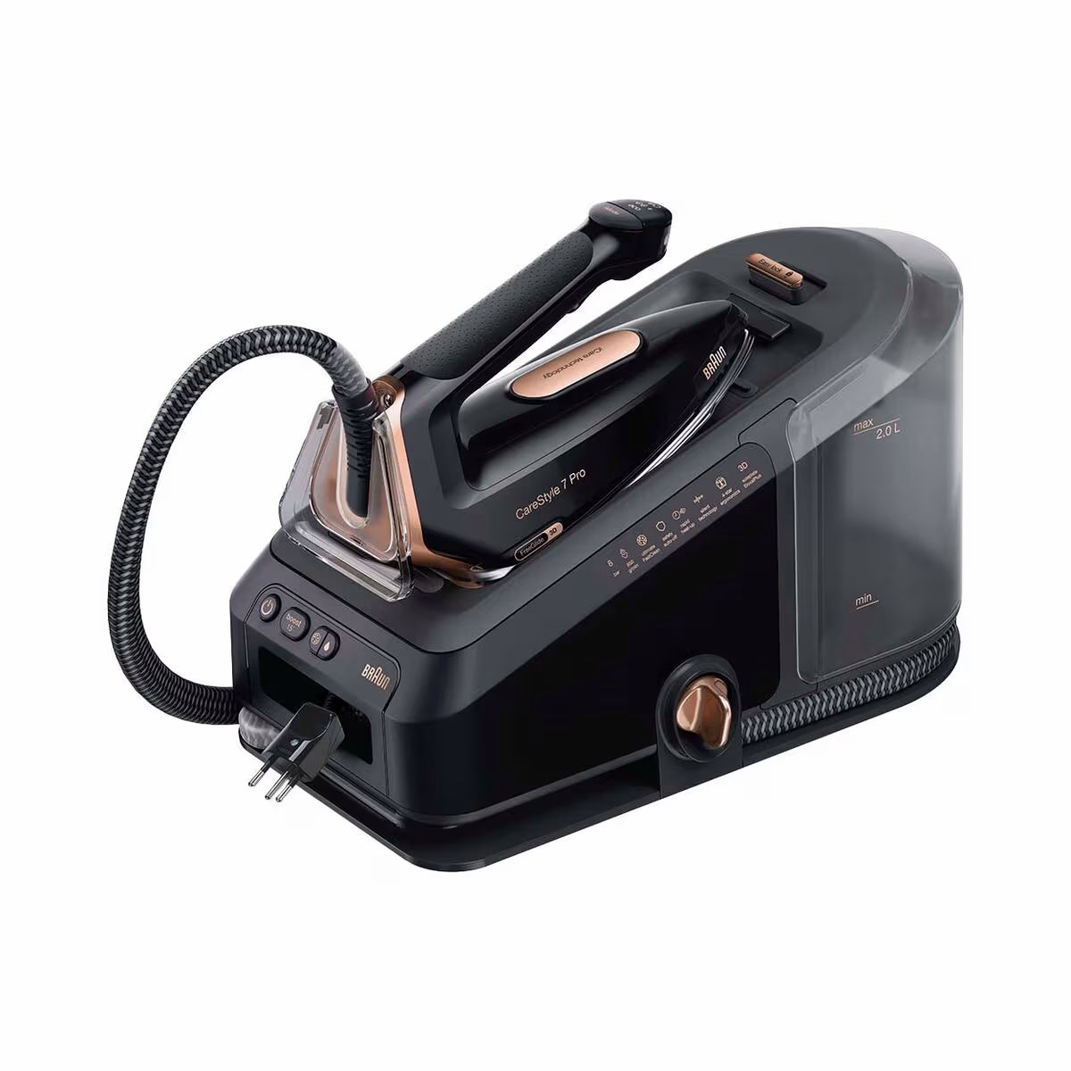 Image of Braun CareStyle 7 Pro IS7285BK Dampfbügelstation – Dampfbügelstation/Bügelstation – schwarz