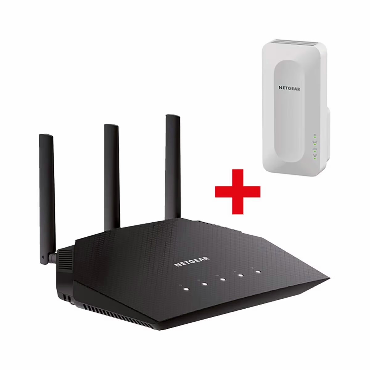 Image of Set NETGEAR RAX10-100EUS + EAX15-100PES – LAN & WLAN Router