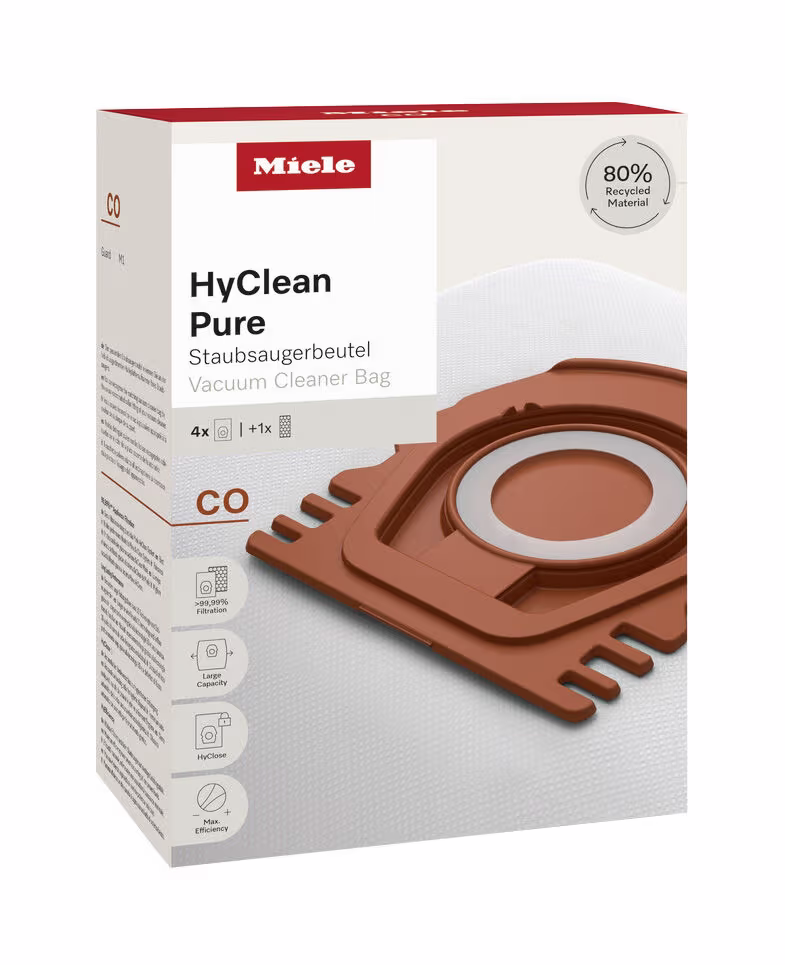 Image of Miele CO HyClean Pure Staubsaugerbeutel – Staubsaugerbeutel/Staubbeutel – weiss