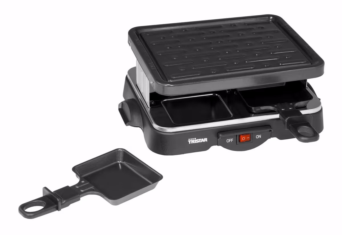 Tristar RA-2949 Raclette 4 Pfännchen – Raclette Ofen/Raclette Grill – schwarz
