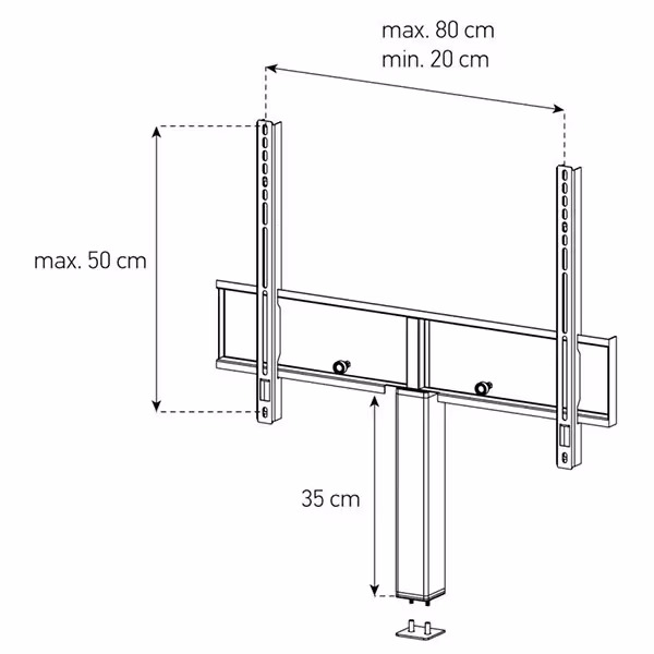 Balcar ST-ADP-HBLK-5080 TV-Möbel – TV Möbel – schwarz