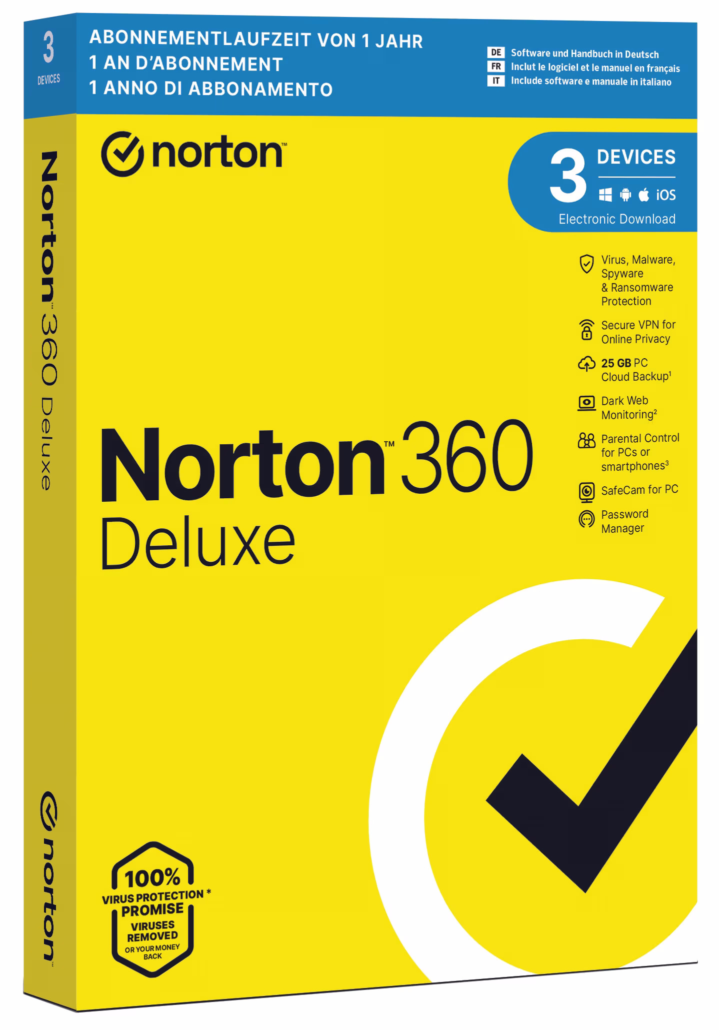 Norton 360 Deluxe 3 Geräte Security Software – Antivirus Software