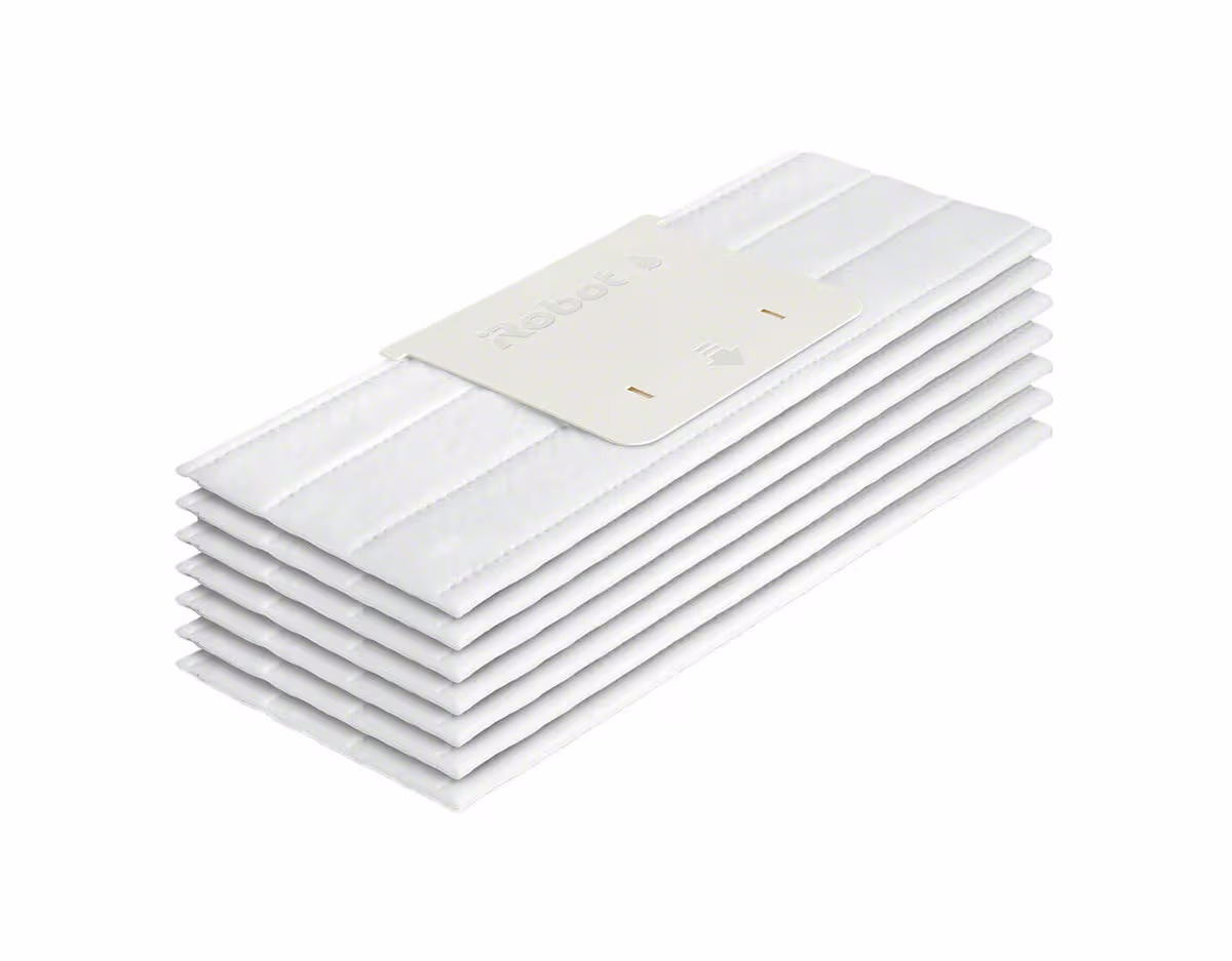 iRobot Braava Jet Ersatzpads Dry – Jet m 6 Ersatzpad – Staubsauger Roboter Zubehör – weiss