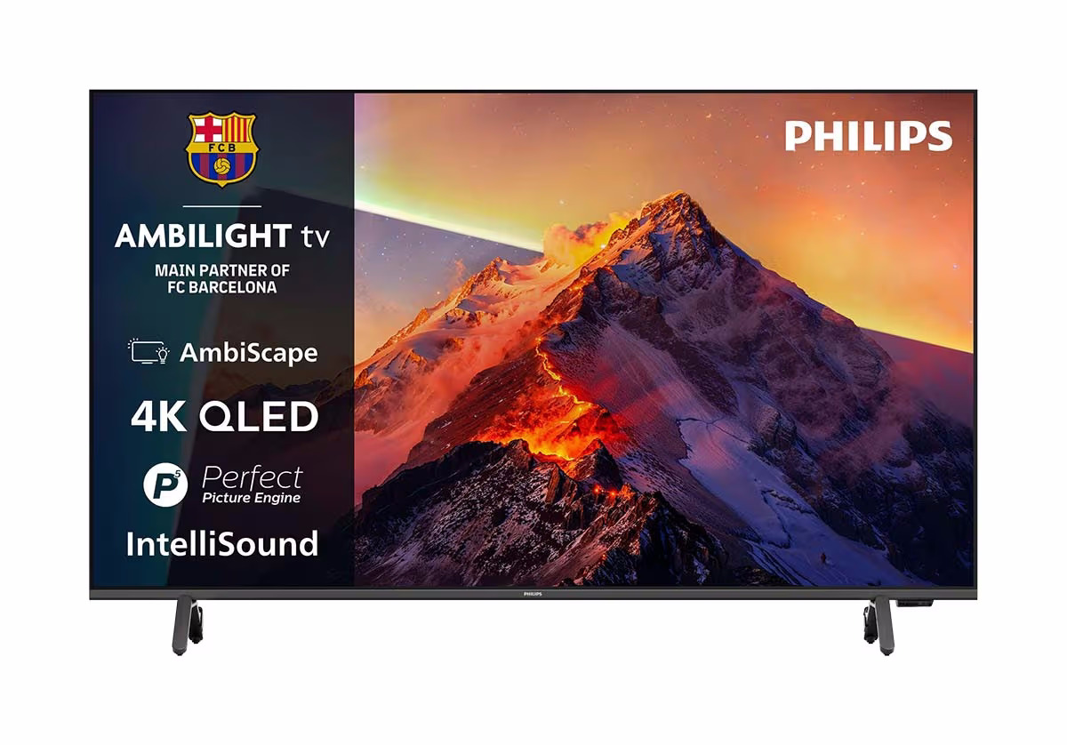 Philips 65PQS8651 - 65", 4K QLED TV, 2026 Fernseher – schwarz