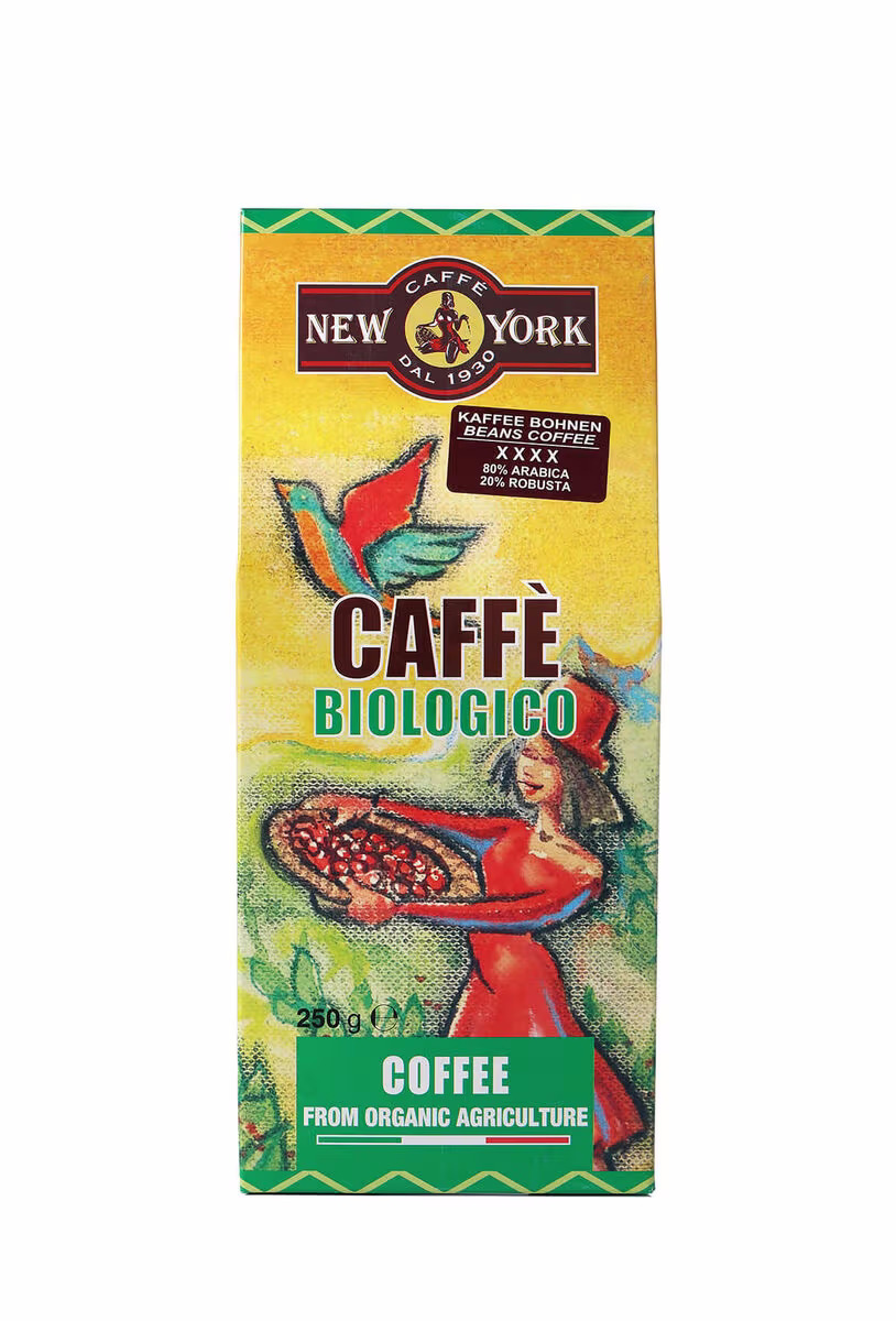 Caffè New York BIO (80/20) Bohnen 250g Kaffee – Kaffeebohnen