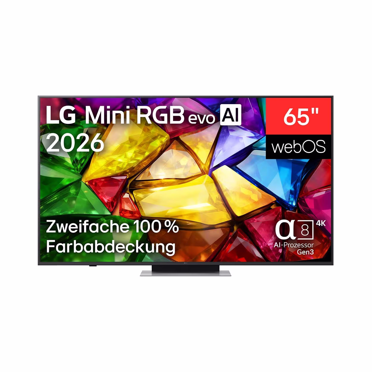 LG 65MRGB87B – 65″, 4K Mini RGB, 2026 Fernseher – schwarz