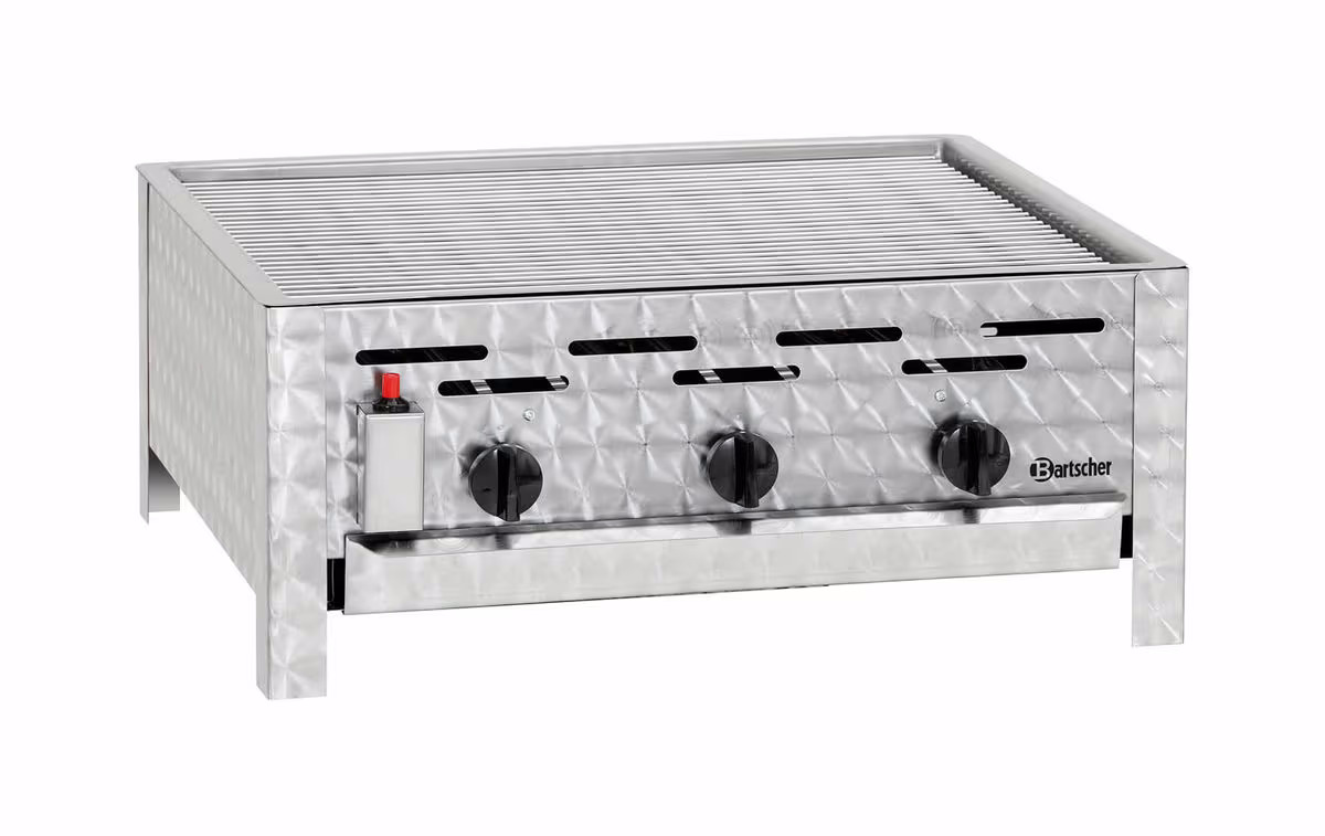 Image of Bartscher TB1100R mit Flüssiggasanschluss Gas-Tischbräter – Gastro Grill/Griddleplatte – edelstahl