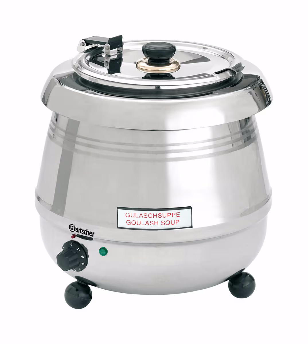 Bartscher Suppentopf De Luxe 9L – Gastro Pfanne/Gastro Topf – silber
