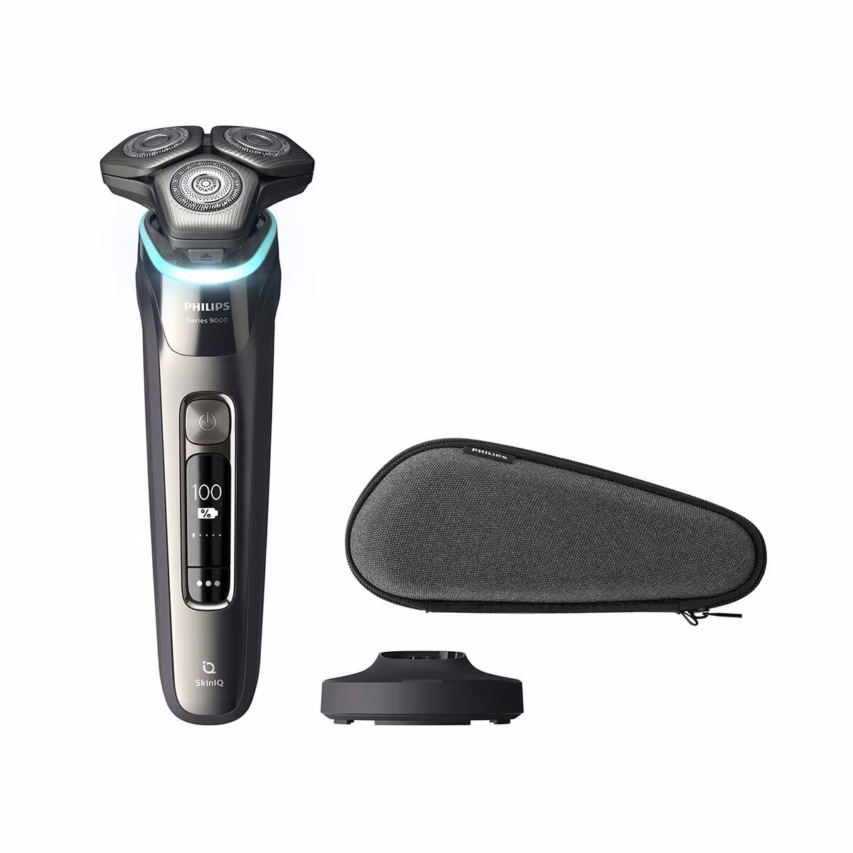 Philips 9000 Series S9974/35 Herrenrasierer – Rasierer/Rasierapparat – schwarz / silber