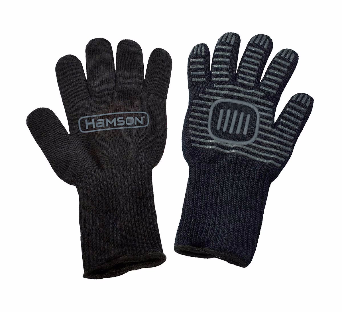 Hamson Grillhandschuhe – Grillschürze/Grillhandschuhe – schwarz