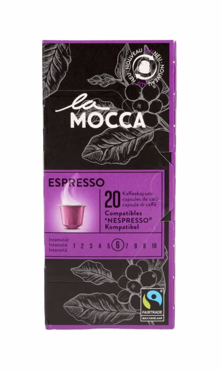 Image of La Mocca Espresso Kaffeeportionen – Nespresso Kapseln