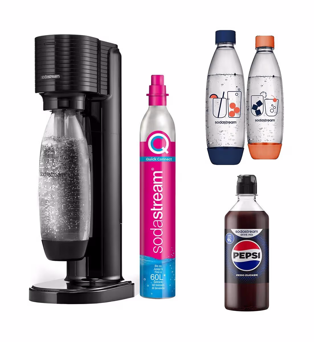 Image of Sodastream Set GAIA + Fuse TP + Drink Mix – Wassersprudler