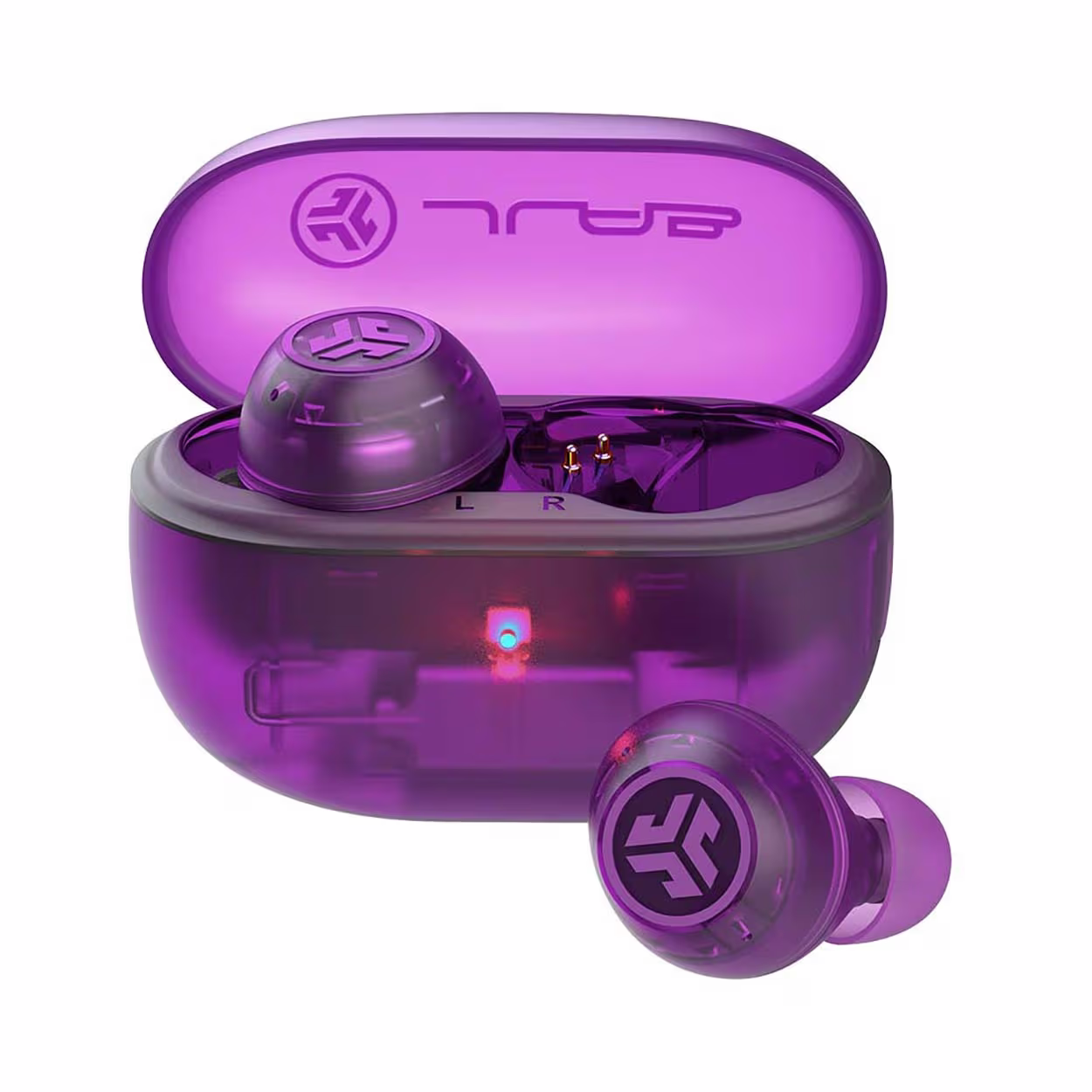 Image of JLAB Go Pop ANC Earbuds True Wireless Transparent Purple In-Ear Earbuds – In Ear Kopfhörer