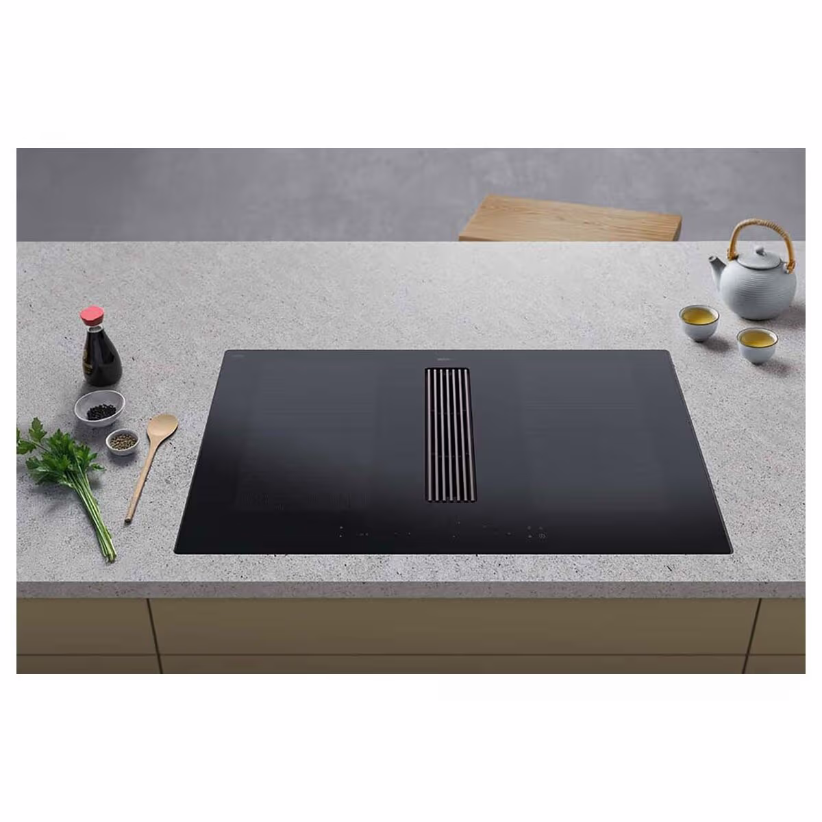 Image of Wesco WKA 83 Piana Plus Umluft mit PlasmaMade Kochfeld mit integriertem Dunstabzug