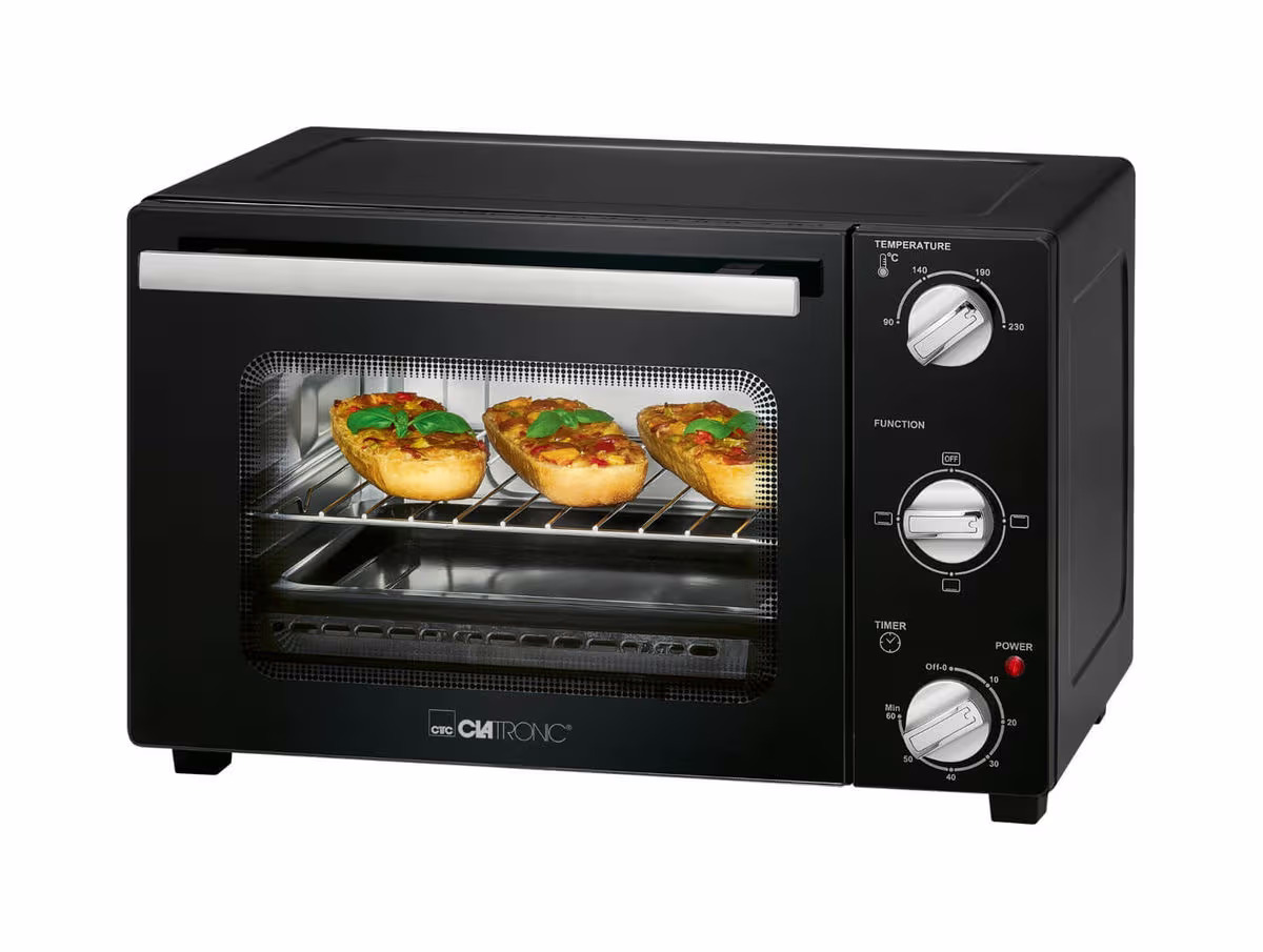 Clatronic MBG 3726 Multi-Backofen – Mini Backofen – schwarz